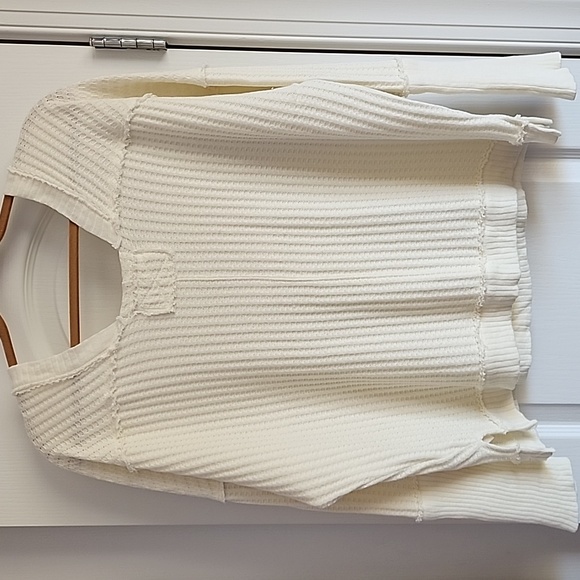 NWOT FREE PEOPLE New Magic Thermal size Large in color Bones / cream - Picture 10 of 13